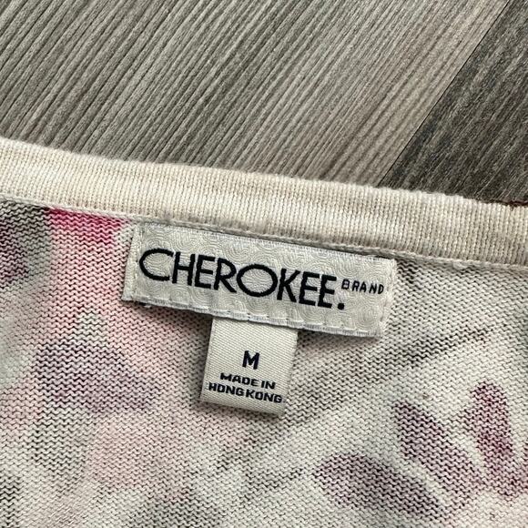 cherokee floral multicolored button up cardigan - Picture 3 of 3